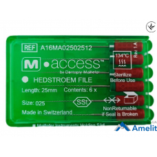 Інструмент ручний H-File M-Access №25 (Dentsply Maillefer), 6 шт./пак.